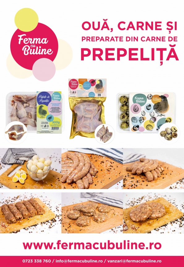 Ferma Cu Buline - Oua, Carne si Preparate din Carne de Prepelita